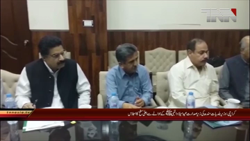 Karachi- High level meeting under Saeed Ghani