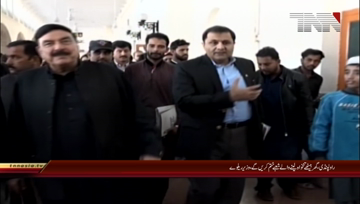 Rawalpindi- Federal Railway Minister Sheikh Rasheed Media Talk