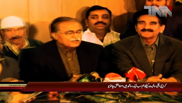 Karachi- PPP Leader Maula Baksh Chandio Press Conference.