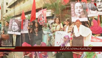 Karachi- Vigil pays tributes to struggle of women, demands gender equality
