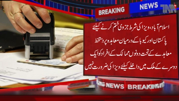 Islamabad- Agreement between Pakistan and Cuba to partially terminate the visa requirement