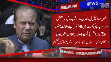 Islamabad- Nawaz Sharif's sentence suspended for eight weeks in Al-Azizia case