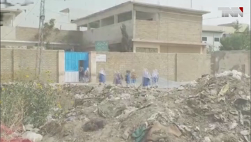 Quetta- Garbage Outside School