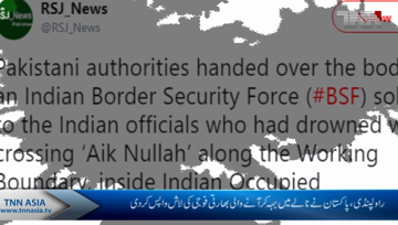 Rawalpindi- Pakistan hands over body of BSF soldier to India.