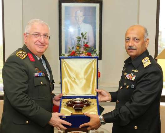 Islamabad- Turkish Army Commander General Yashir Guller visits Naval HQ Islamabad