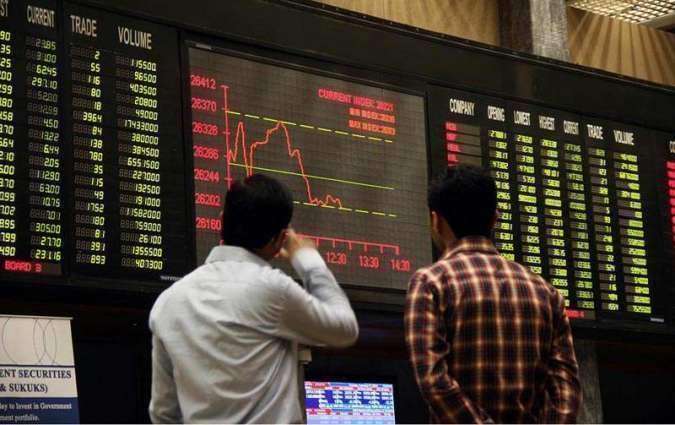 Karachi- Pakistan Stock Exchange down by more than 166 points, PSX 100 index is trading at 37,870 Points, Loss of crores of rupees to investors