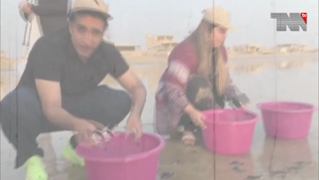 Karachi- Bilawal and Bakhtawar Bhutto Zardari releases 3 hundred turtles in Karachi Beach