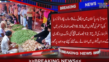 Islamabad-Inflation breaks 9-year record in Pakistan,inflation reaches 12.7% in November,people are struggling to cope with rising prices during rising unemployment