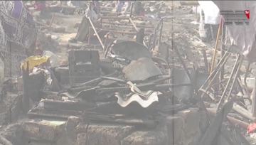 Karachi- 200 Shanty were burnt by fire