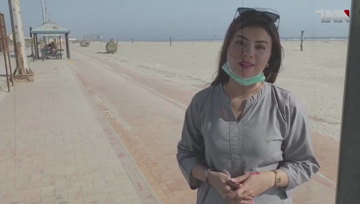 Karachi- Sea view deserted due to Corona Virus 
