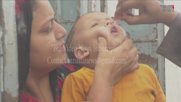 Karachi- Polio vaccination continue after 4-month hiatus