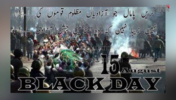 Islamabad- Kashmiris observe India's Independence Day as Black Day