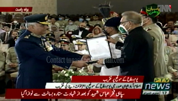 Islamabad- President Dr Arif Alvi Confers Awards on Defence Day