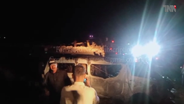 Karachi- 15 killed as passenger van catches fire on Karachi-Hyderabad Motorway