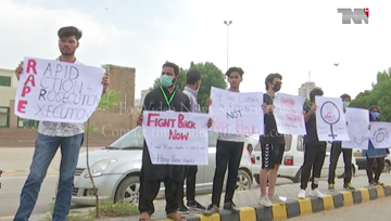 Karachi- Citizen protest against rape incidents