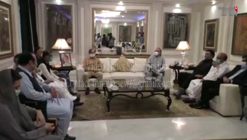 Karachi- PMLN President meets Former president Asif Zardari