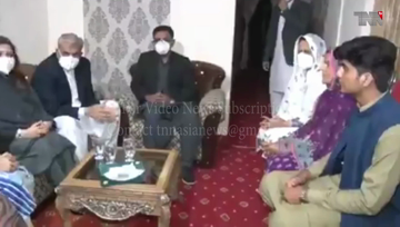 Rawalpindi- COAS visits family of martyred Lieutenant Nasir Hussain