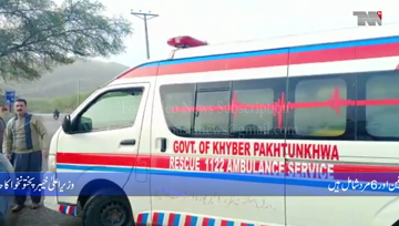 Noshera- A van slipped and fell into a ditch, killing 8 people, including 2 women and 6 men