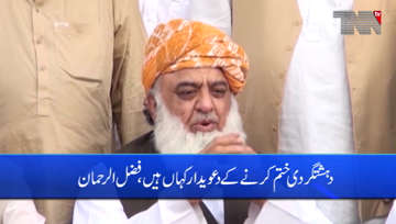 Dera Ismail Khan- No national dialogue with fake govt, says Fazlur Rehman