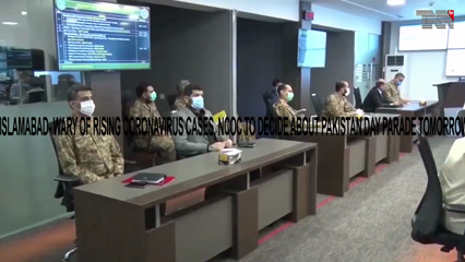Islamabad- Wary of rising coronavirus cases, NCOC to decide about Pakistan Day parade tomorrow