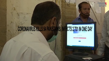 Karachi- Coronavirus kills 54 Pakistanis, infects 2,701 in one day