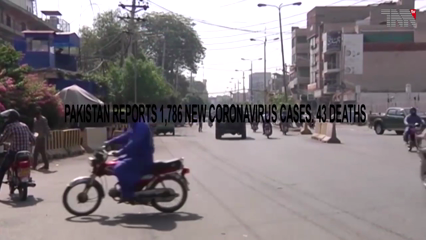 Karachi- Pakistan reports 1,786 new coronavirus cases, 43 deaths