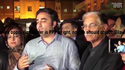 Karachi- Senate opposition leader is PPP's right, no one should object: Bilawal