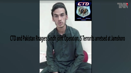 Karachi- CTD and Pakistan Rnagers Sindh joint Operation, 5 Terrorits arretsed at Jamshoro