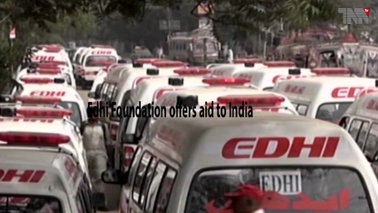 Karachi- Edhi Foundation offers aid to India 