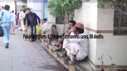 Karachi- Pakistan reports 4,974 new coronavirus cases, 98 deaths