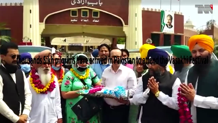 Lahore- Thousands Sikh pilgrims have arrived in Pakistan to attend the Vasakhi Festival 