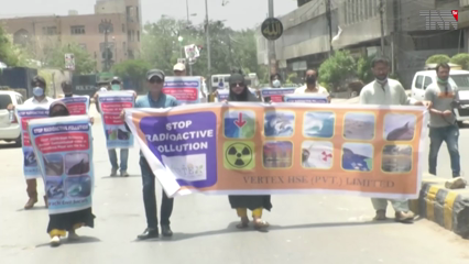 Karachi- Civil society protest against Japan government