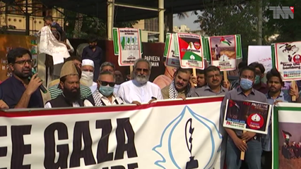 Karachi- Journalist Community organizes protest against Israel aggression 