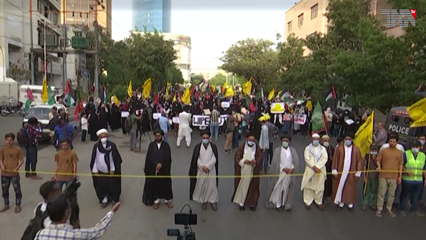 Karachi: ISO Organizes rally against United States and Israel 