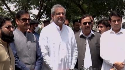 Islamabad- Shahid Khaqan Abbasi withdrew the word for Shaukat Tareen