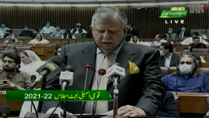 Islamabad- Shaukat Tarin unveils Rs 8,487 billion budget, increases 
