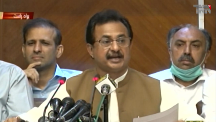 Karachi- After water, Sindh government is robbing jobs, says Haleem Adil Sheikh 