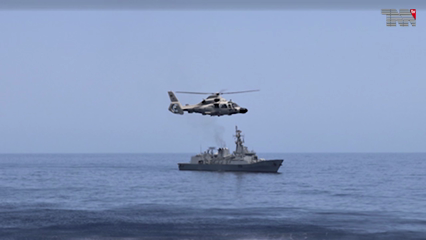 Karachi- Joint exercises between Pakistan and Italian navies, conducting various naval operations