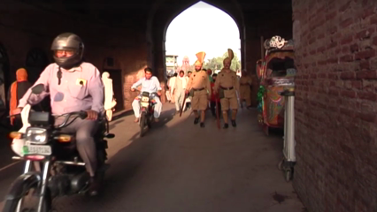 citizens surprised to see the old-fashioned Kotwals on the streets