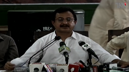 Karachi- If Sindh water is stolen, we will take account, says Haleem Adil Sheikh