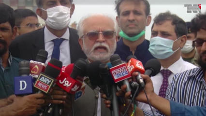 Karachi- There is no power in the engine of the plane, it came again after leaving our area, Mahmood Maulvi 