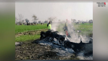 Attock- Pakistan Air Force training plane crashes 