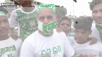 Karachi-Pakistan's 75th Independence Day, Public expressed their love for Pakistan