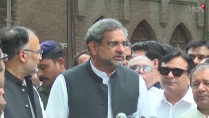 Islamabad- NAB wants to change loyalties of politicians, Shahid Khaqan