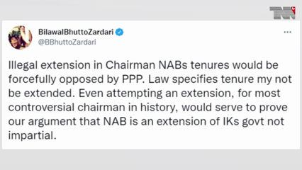 Karachi- Illegal extension in Chairman NABs tenures would be forcefully opposed by PPP, says Bilawal Bhutto