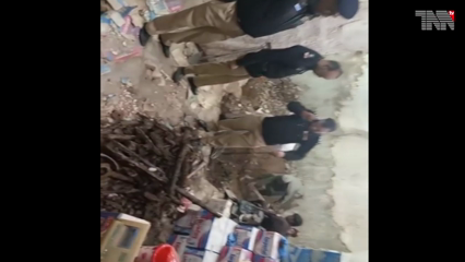 Karachi - Weapons buried in a ground several years old were recovered from a building in Old City area of ​​Karachi