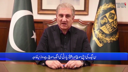 Bilawal has a misunderstanding. Maryam Nawaz considers him the leader of the future, Shah Mehmood Qureshi